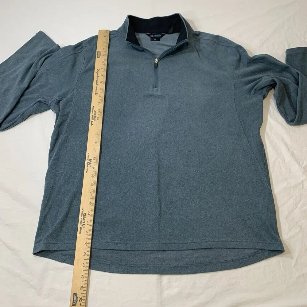 Mondetta Outdoor Project Men's Teal‎ Blue XL 1/4 Zip Pullover Active Wear Cozy